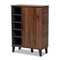 Baxton Studio Idina Walnut Brown and Grey Finished Wood 1-Door Shoe Cabinet 173-10905 - alternate 1